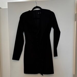 Zara Black Long Sleeve Dress